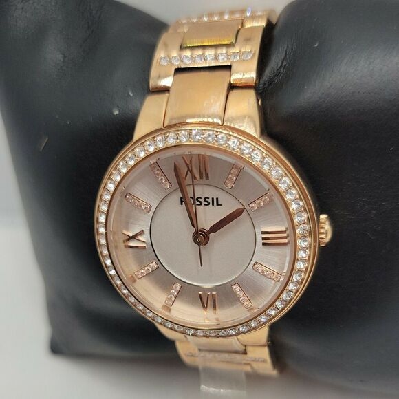 Fossil Virginia ES3284 Women Fossil Virginia ES3284 Women\'s Stainless Steel Analog Dial Quartz Watch DE415